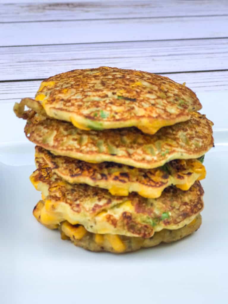 vegan corn fritters