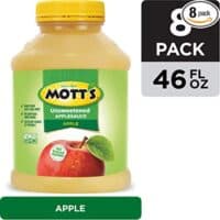 Mott's Unsweetened Applesauce, 46 Ounce Jar (Pack of 8)