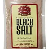 Spicy World Kala Namak Indian Black Salt 7 Oz - Unrefined, Pure & Natural - Non-Gmo