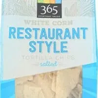 365 Everyday Value, White Corn Tortilla Chips, Restaurant Style, Salted, 14 oz