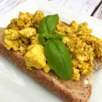 silken tofu scramble