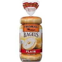Thomas' Plain Bagels, 6 Count per pack, 20 Ounce
