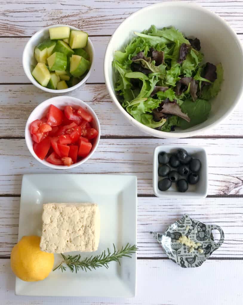 vegan greek salad 