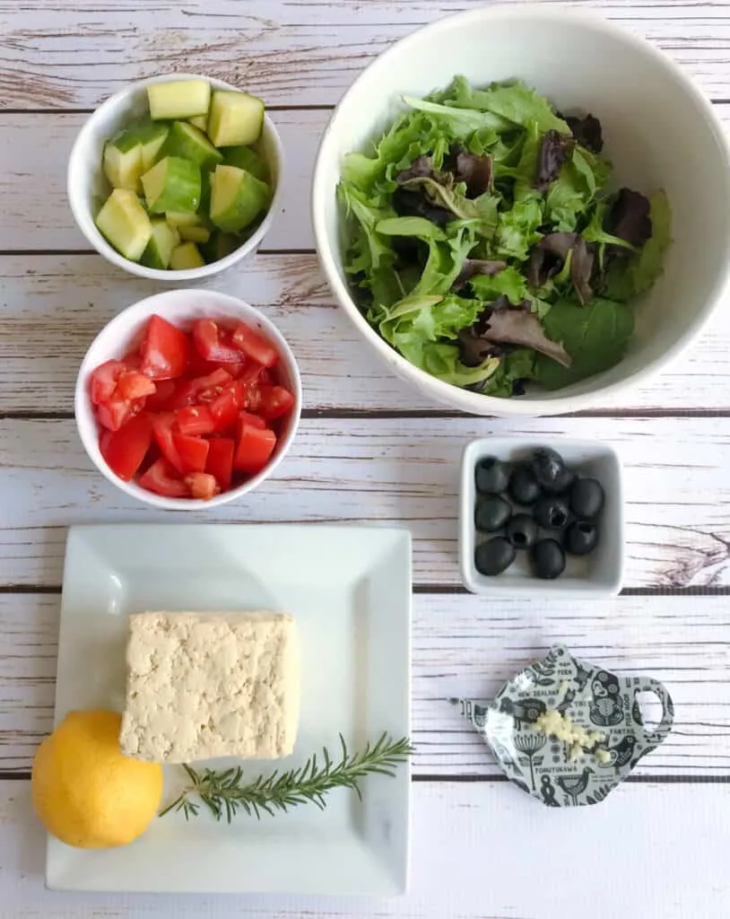 vegan greek salad 