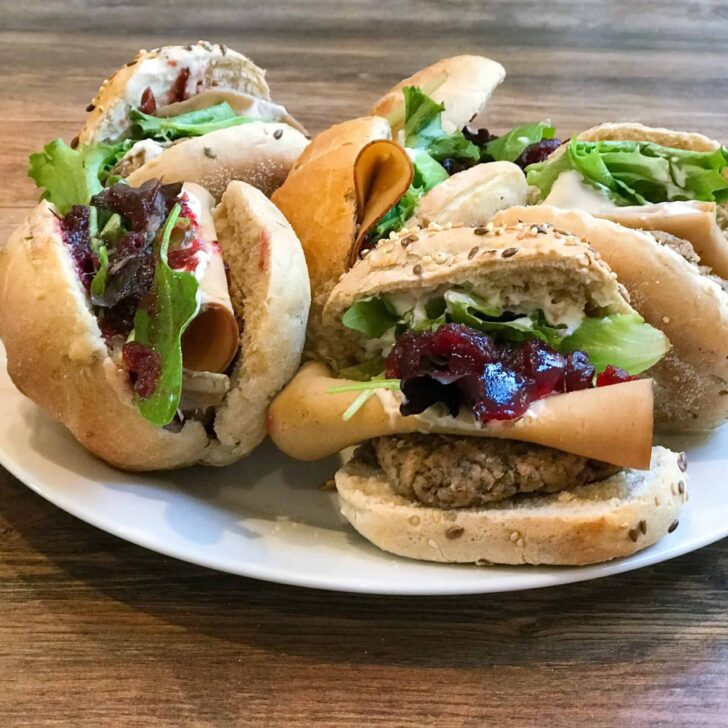 Vegan Turkey Sandwich With Cranberry & Stuffing