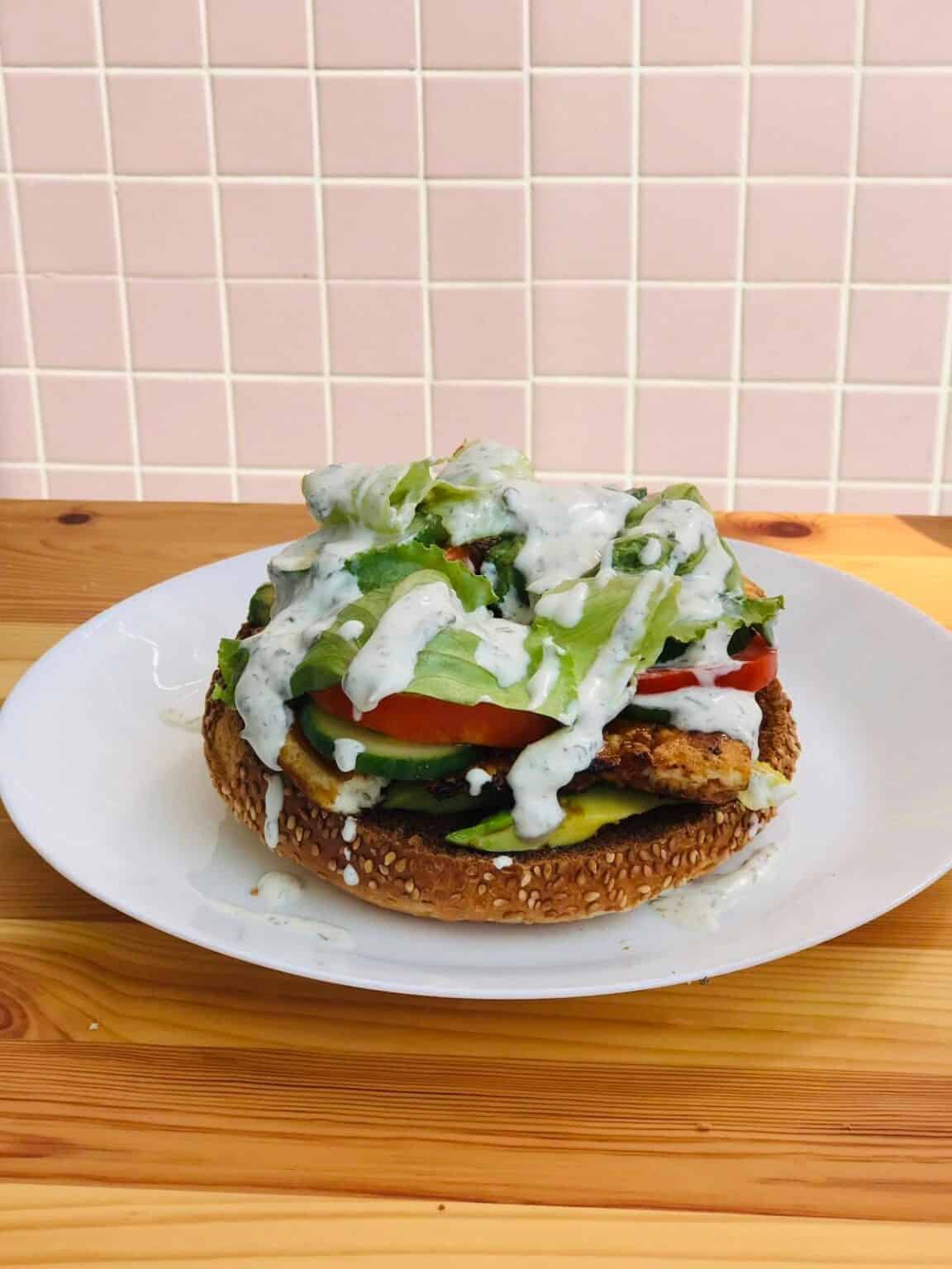 The Ultimate Vegan Bagel Topping (Vegan Bagel Sandwich)