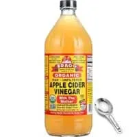 Bragg Organic Apple Cider Vinegar 32 Fl Oz - With The Mother - Usda Certified Organic - Raw - All Natural, W/Measuring Spoon