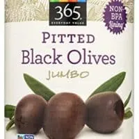 365 Everyday Value, Pitted Black Olives, Jumbo, 5.75 oz