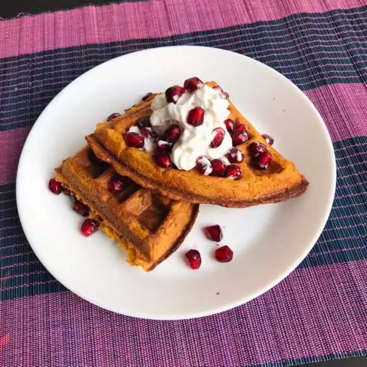 waffle recipes without milk - sweet potato waffles vegan
