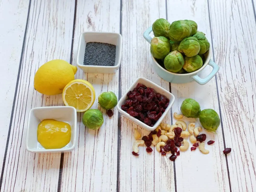 brussel sprout salad vegan 