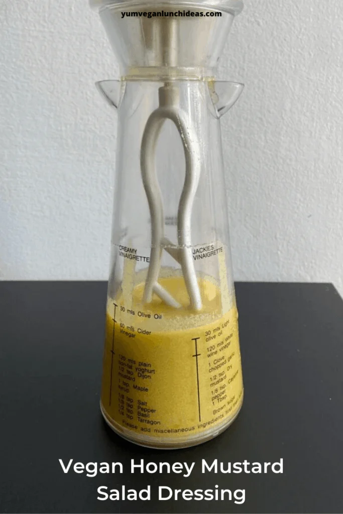 Vegan Honey Mustard Salad Dressing Recipe Pin