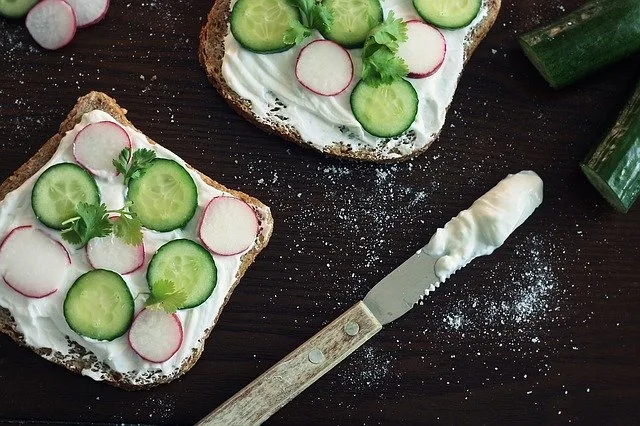 Easy Vegan Meal Plan - Cucumber Sandwich