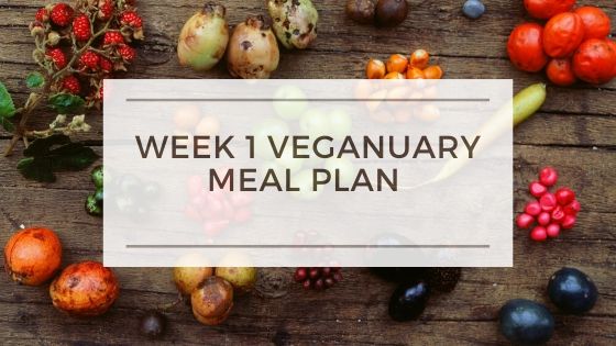 Veganuary Meal Plan Week One