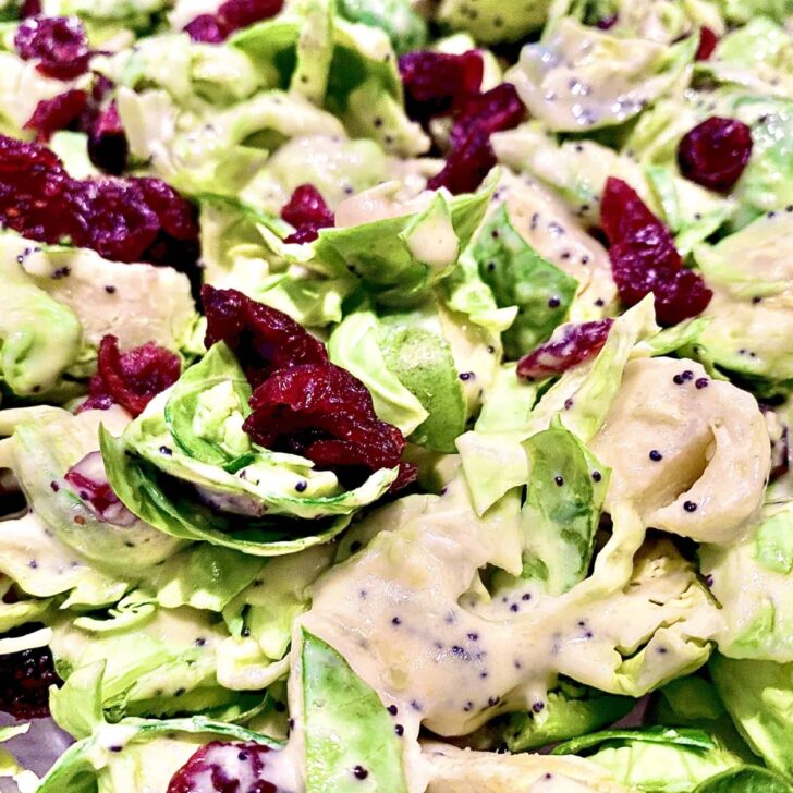 Delicious Vegan Brussel Sprout Salad