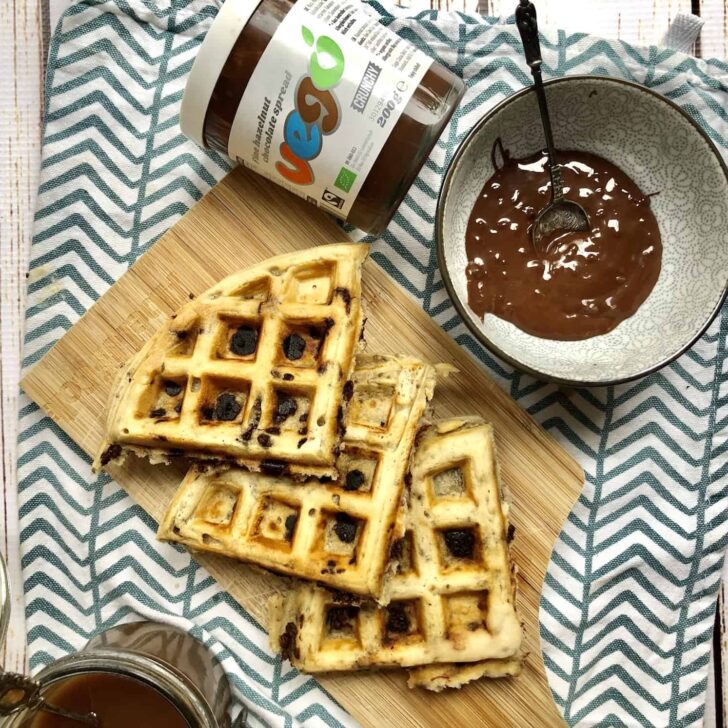 Delicious Vegan Chocolate Chip Waffles