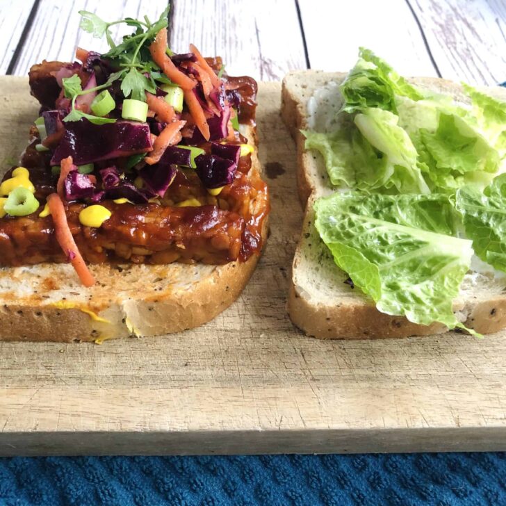 Delicious BBQ Seitan Sandwich