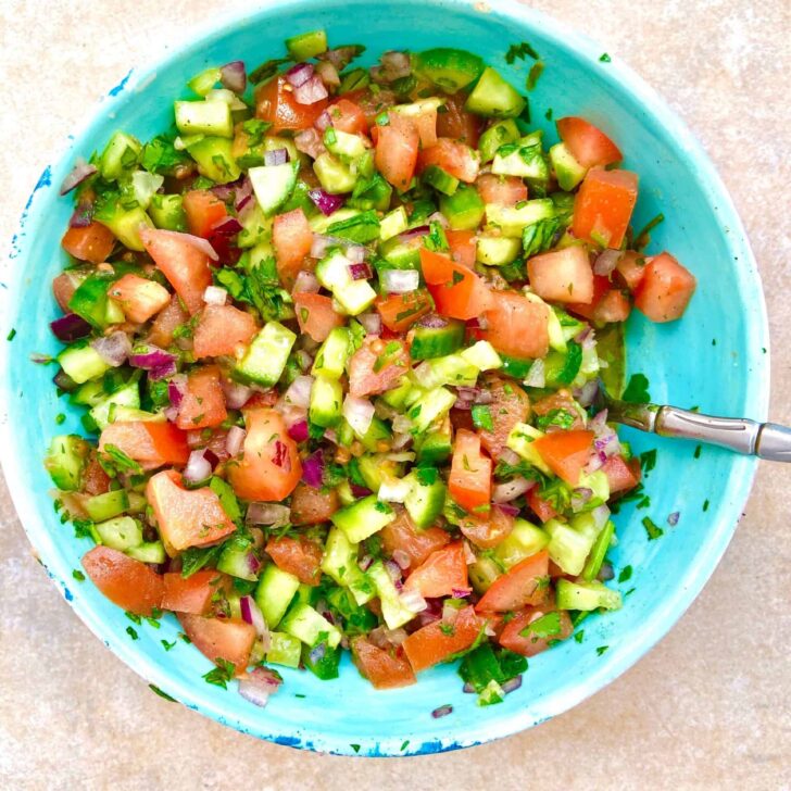 Israeli Salad Recipe (Jerusalem Salad)