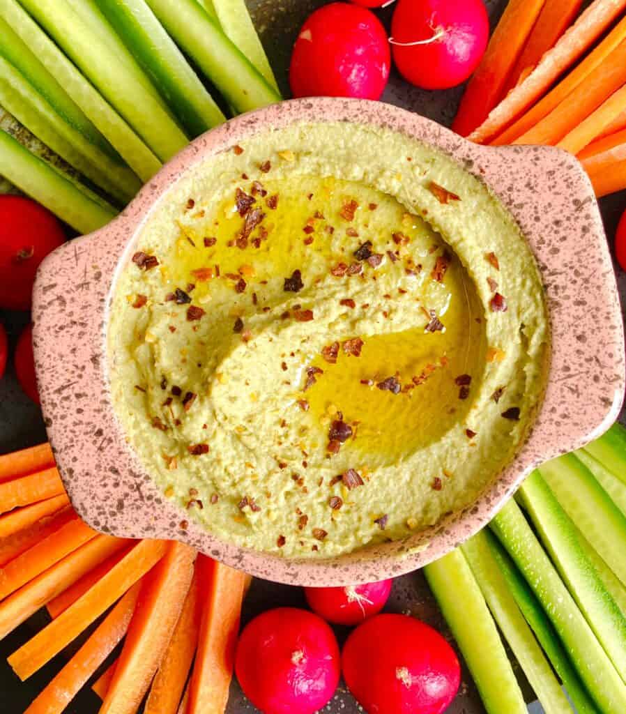 hummus - split pea vegan recipe (1)