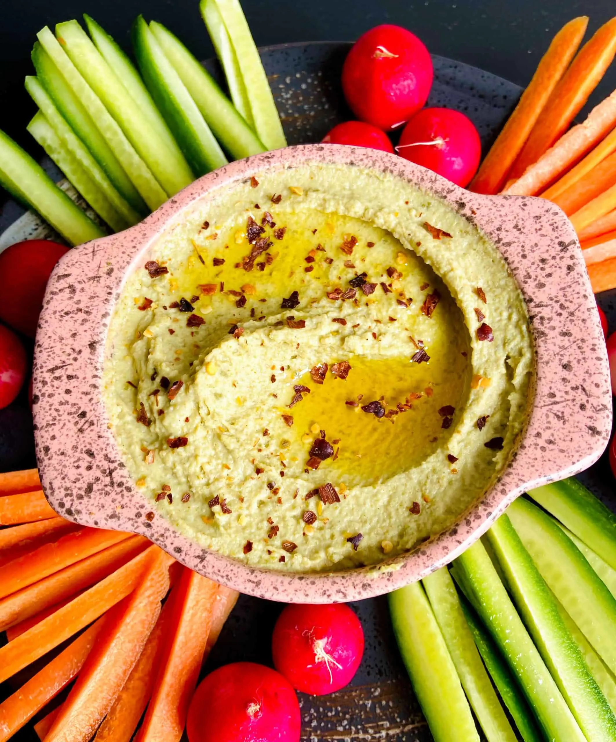 split green pea recipes- split pea hummus (1)