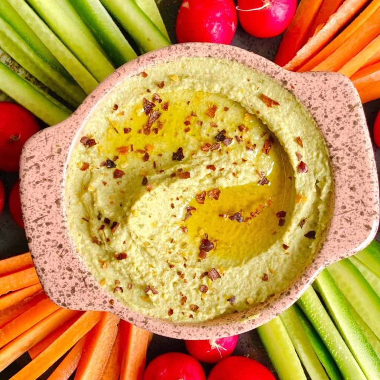 green split pea hummus