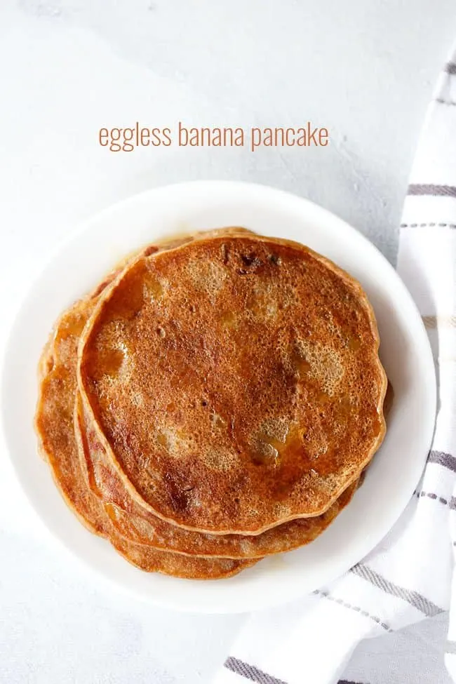 Eggless pancake recipe