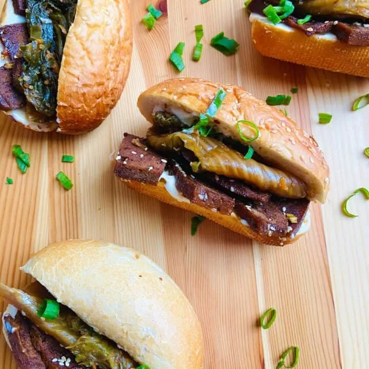How to Make seitan - Korean Seitan Sandwich