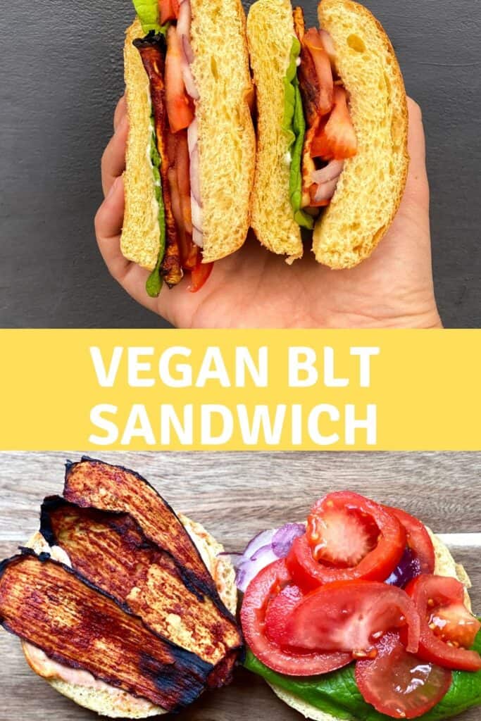 Vegan BLT sandwich 