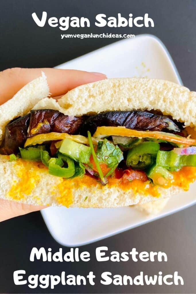 Vegan Sabich Eggplant Sandwich Pin 4