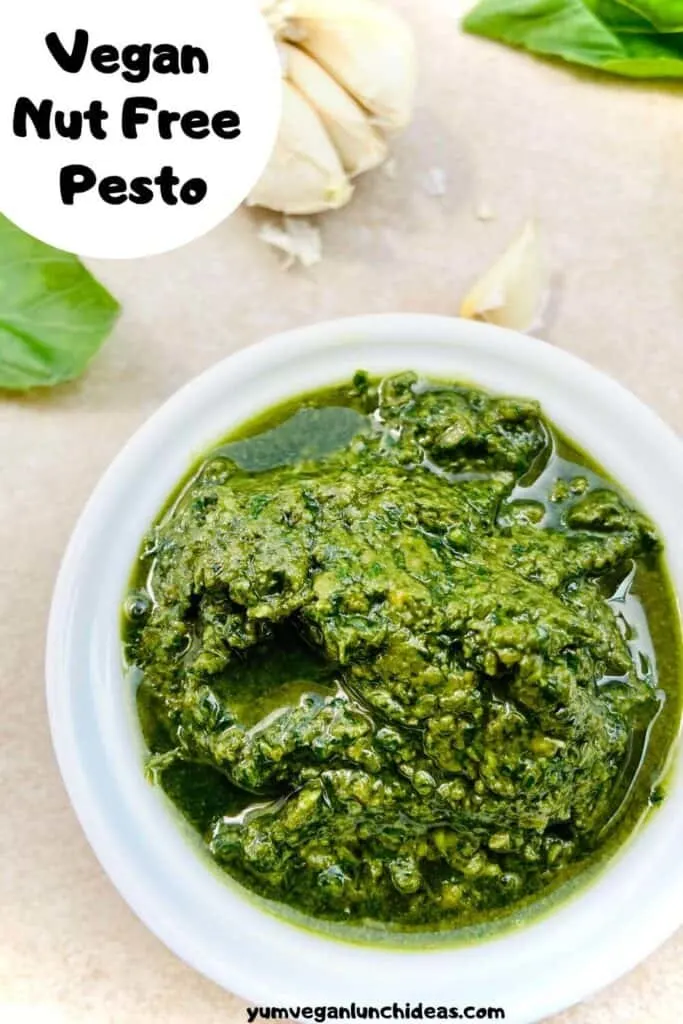 nut free vegan pesto pin