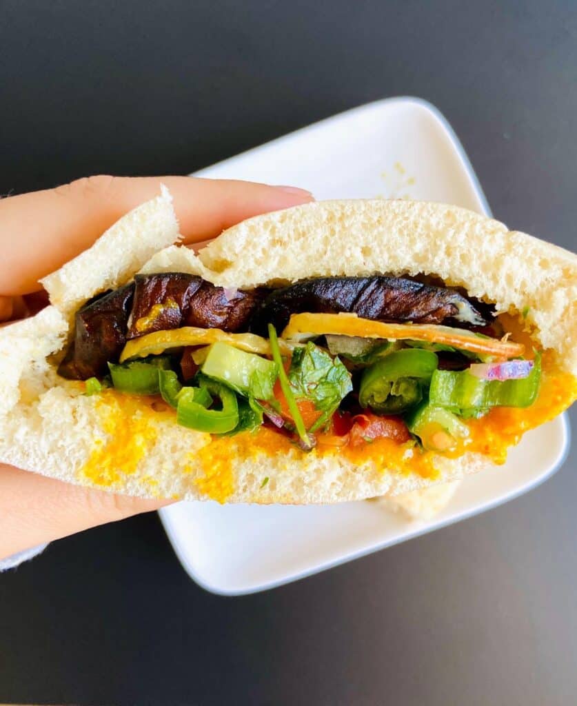 vegan sandwich ideas - Sabich