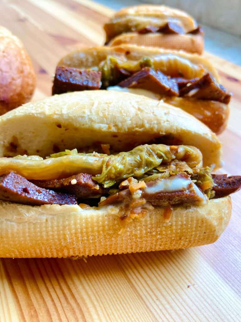 vegan seitan recipe - korean seitan sandwich
