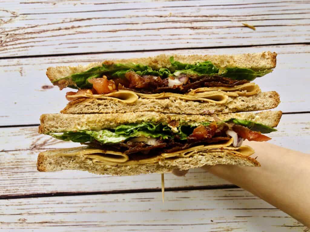 vegetarian club sandwich fillings
