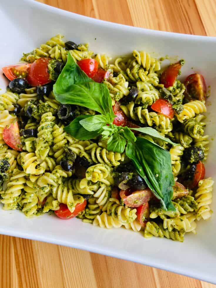 cold vegan pasta salad