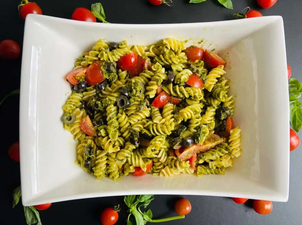 pesto pasta salad vegan