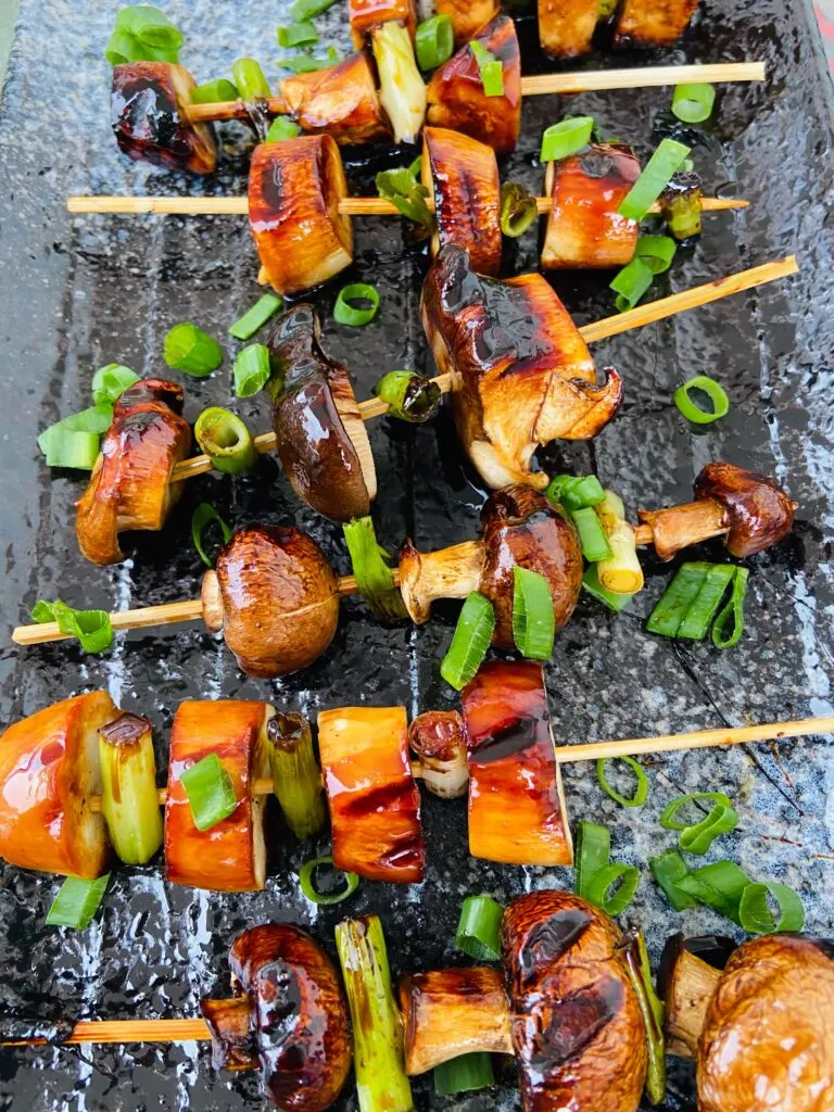 vegan yakitori skewers