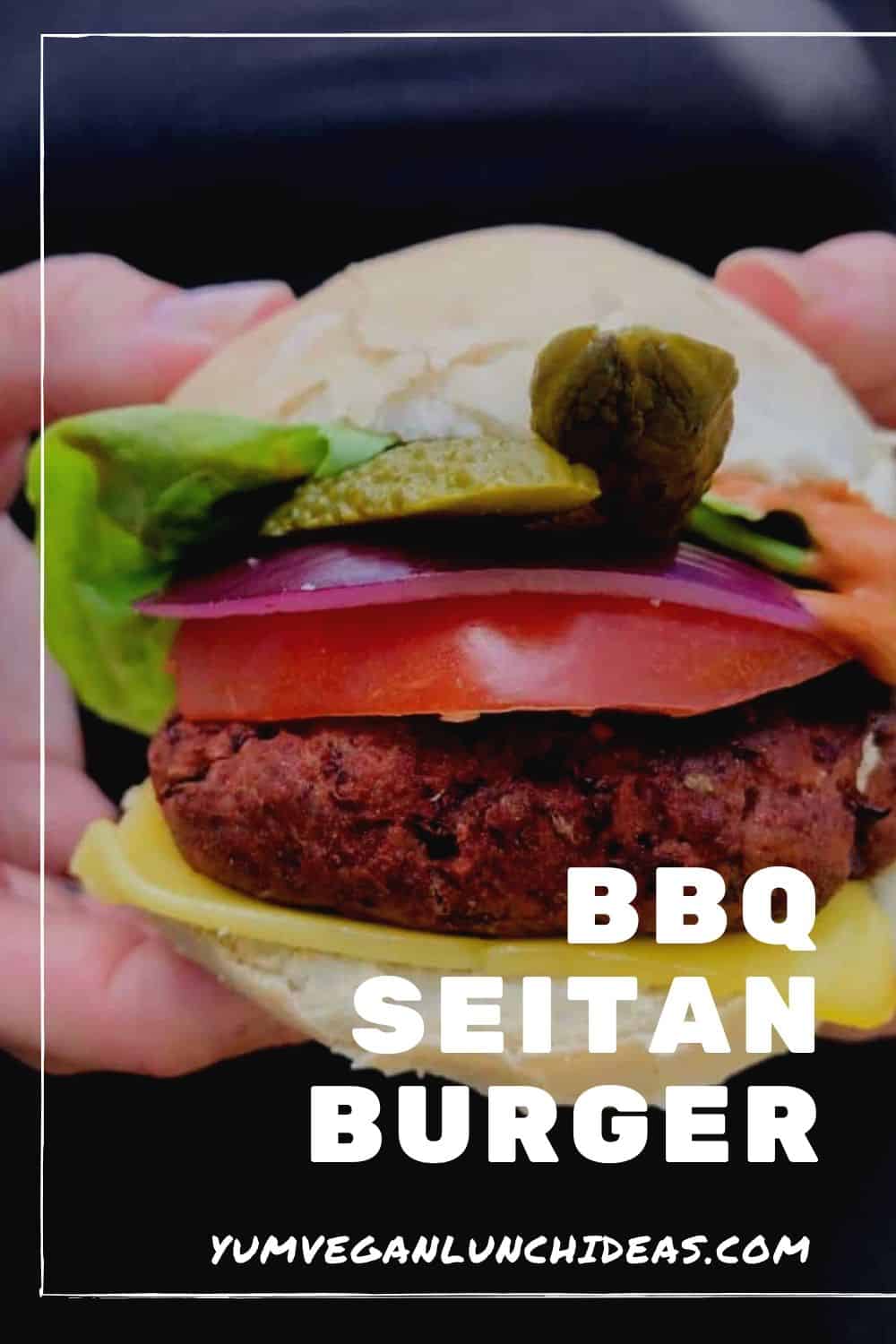 Vegan Seitan Burger Recipe BBQ Vegan Burger Recipe