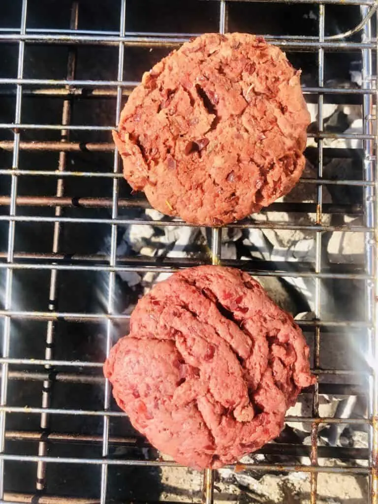 vegan burger beetroot