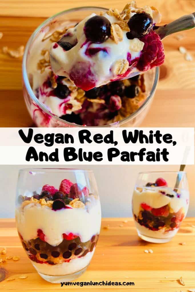 vegan yogurt parfait cups pin