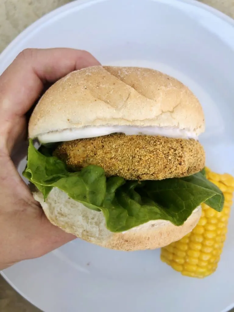 vegetarian chicken sandwich 