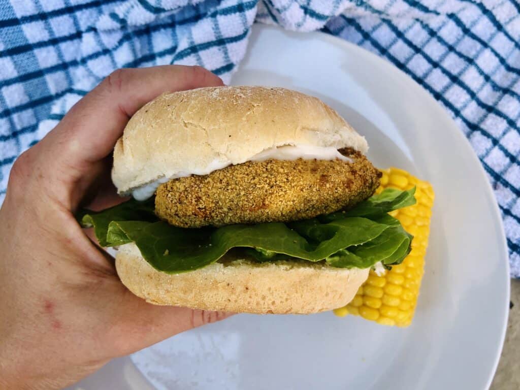 vegetarian chicken sandwich 