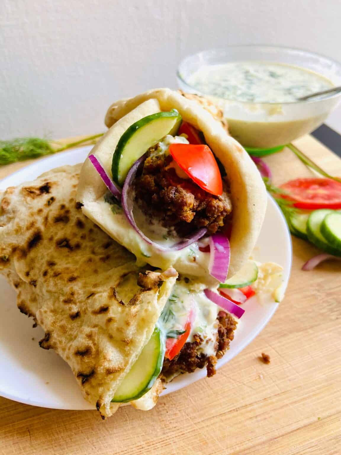 Seitan Gyros - Easy Vegan Gyros - Yum Vegan Blog