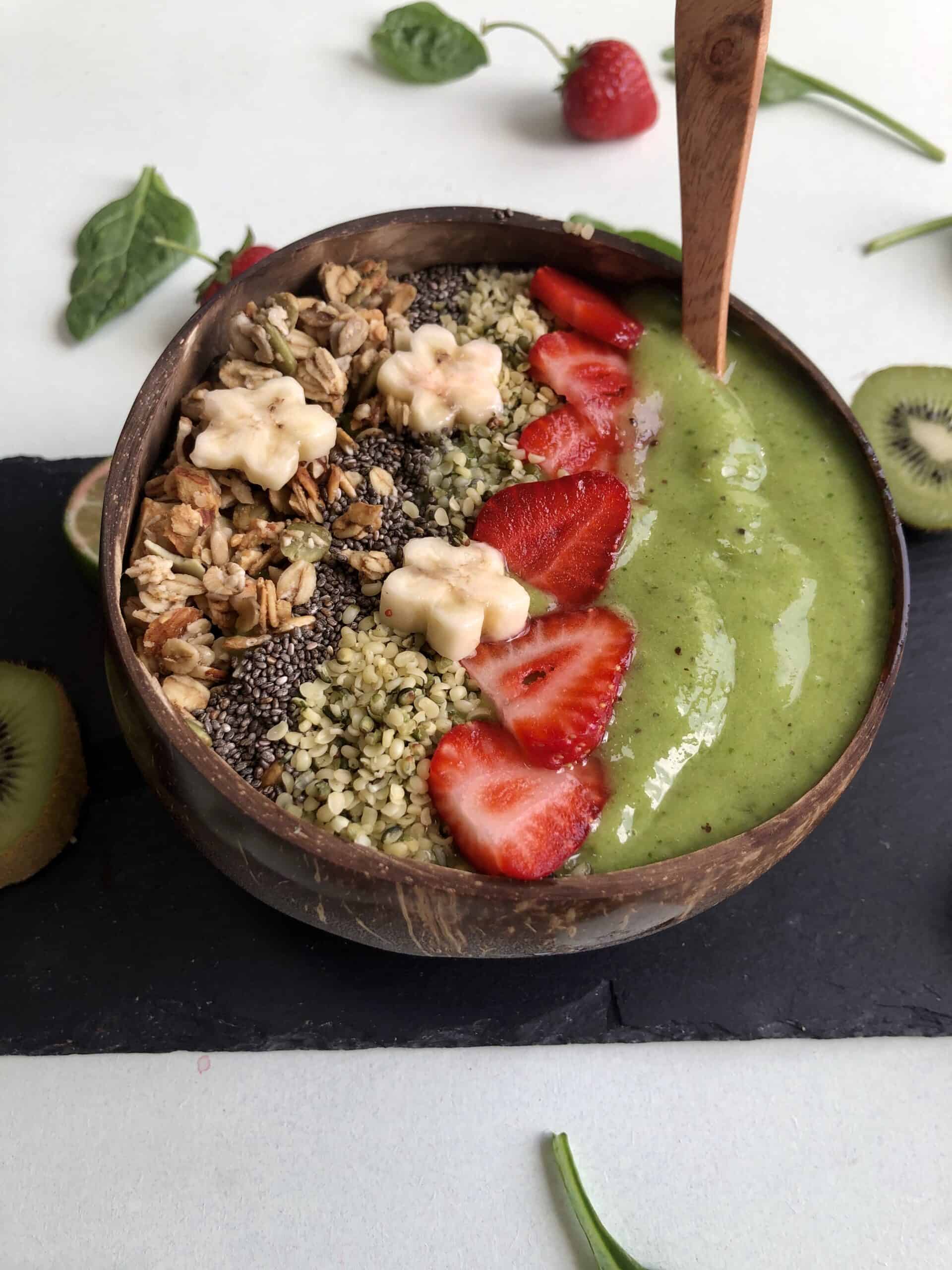 Kiwi Smoothie Bowl Recipe | Vegan, Gluten Free, Paleo