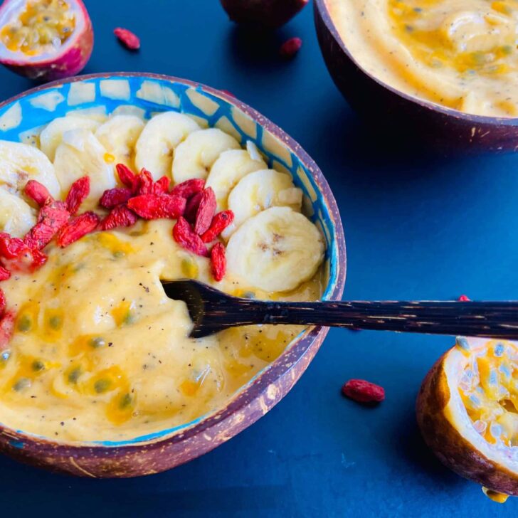Passion Fruit Papaya Smoothie Bowl