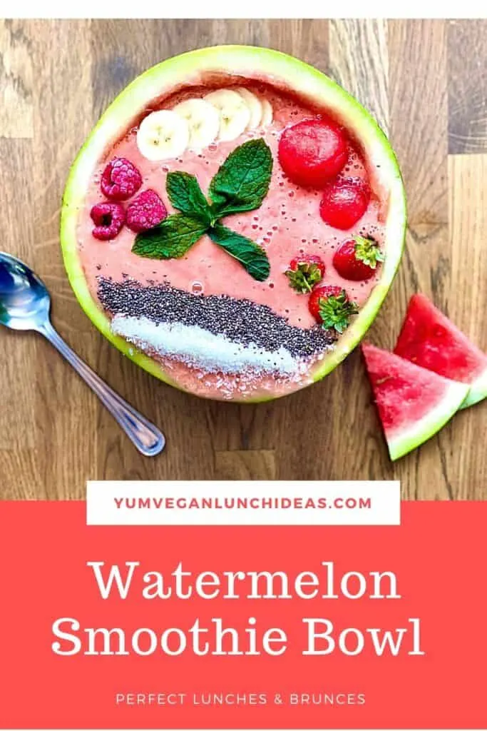 banana and watermelon smoothie bowl 