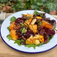 pumpkin and beetroot salad