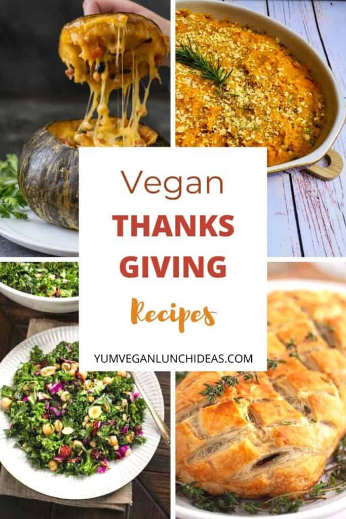 vegan thanksgiving recipes pin
