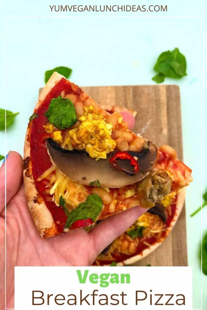 vegetarian breakfast  pizza