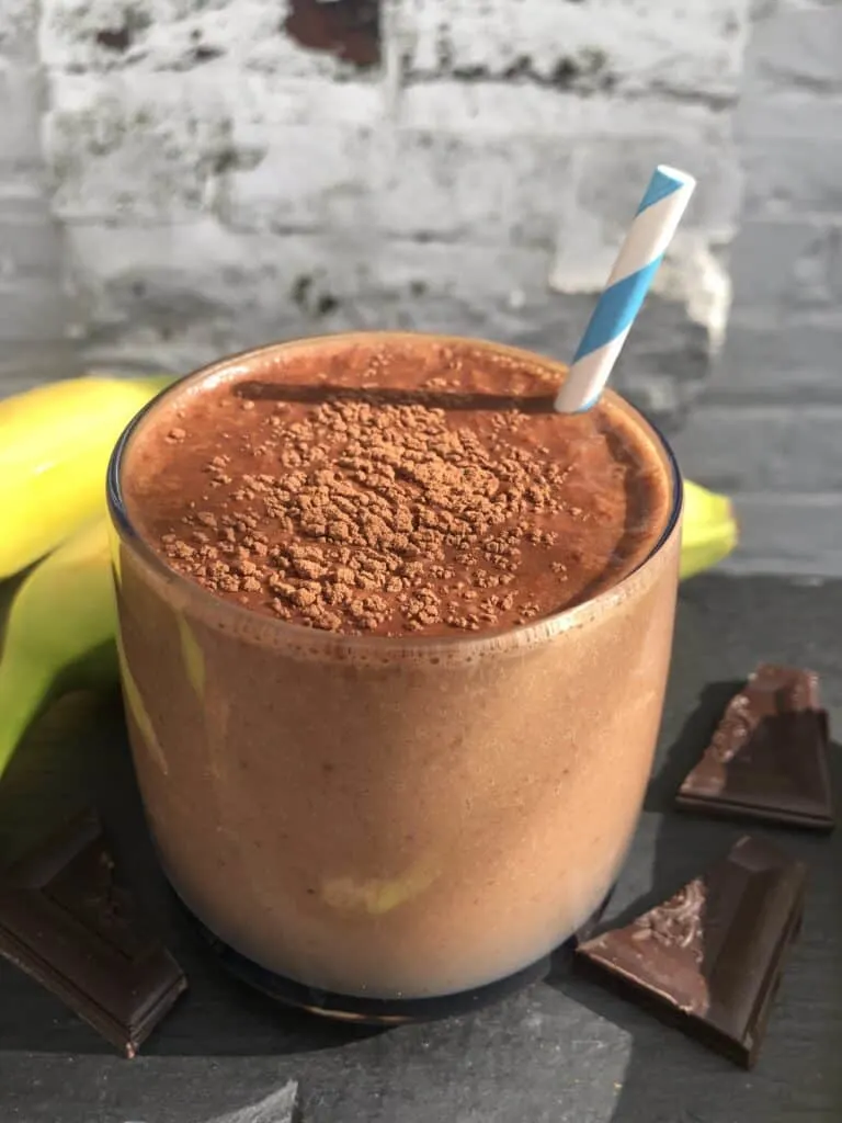 Banana Cacao Recovery Smoothie - Vegan Yack Attack