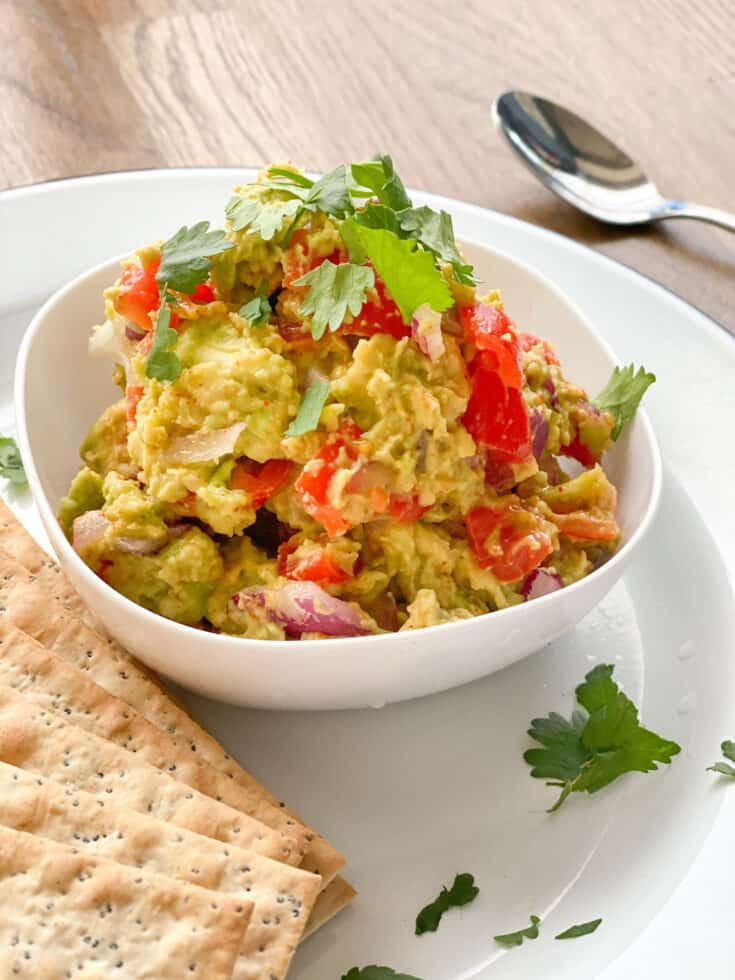 homemade vegan guacamole