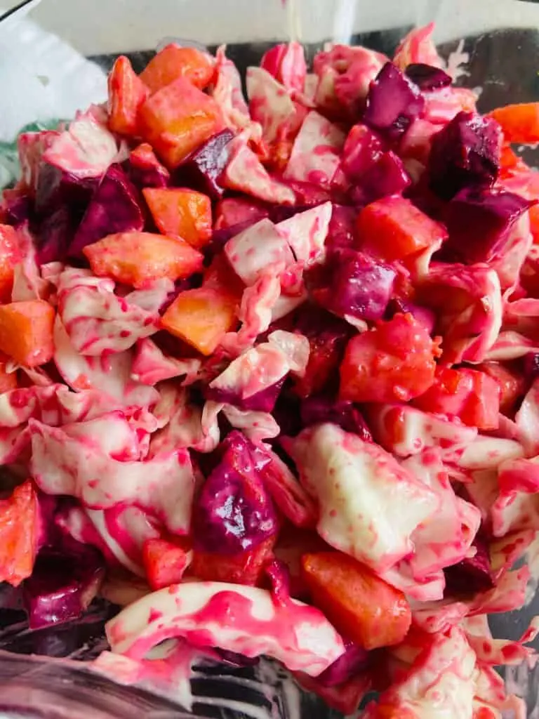 cabbage and beetroot salad